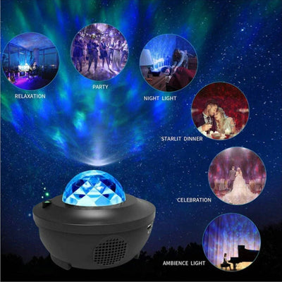 3D Galaxy Projector Night Light lamp - Arzaan Bazaar